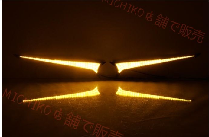 トヨタ カムリ 70系 2017年 - フロントグリルライト ディライト 外装カスタム グリルガーニッシュ FFCRYSTALESIA_COM