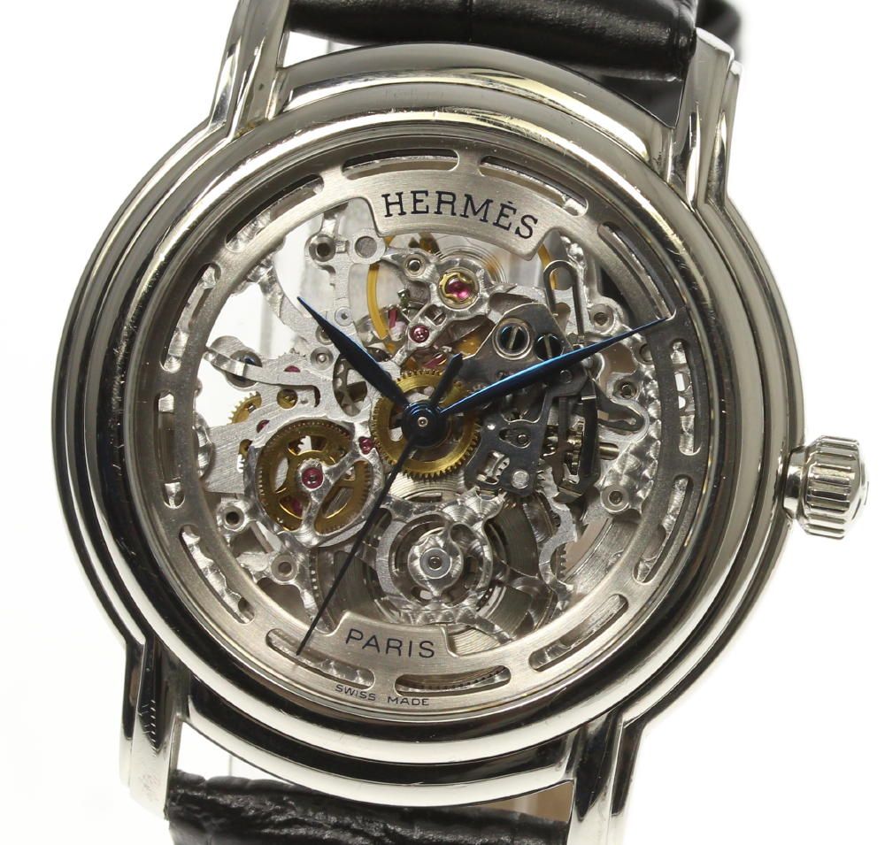 エルメス HERMES SM1.710 セザム スケルトン 自動巻き メンズ_539719