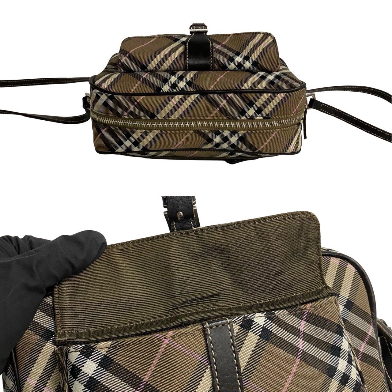 ほぼ未使用 BURBERRY BLUE LABEL バーバリーブルーレーベル チェック 