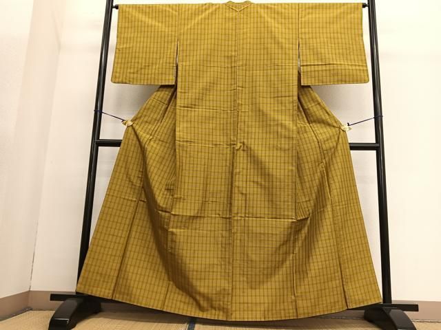 平和屋着物○本場大島紬 格子柄 正絹 逸品 BAAT3179hv - メルカリ 