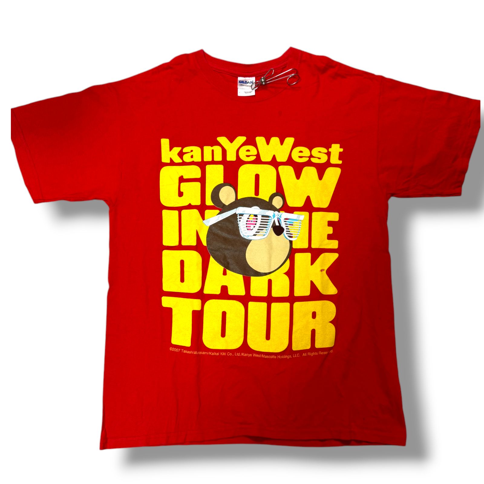 00s Y2K Kanye west 村上隆 GLOW IN THE DARK TOUR 2007 Tシャツ 00s Y2K Kanye west 村上隆 GLOW IN THE DARK TOUR 2007 Tシャツ