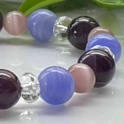 天然石 のブルー 水晶 楽天市場】天然石 水晶 練り ブルー ポイント 六角柱 置石 開運