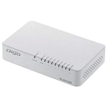 【】エレコム スイッチングハブ ギガビット 8ポート マグネット付き AC電源 EHC-G08PA-JW-K qqffhab
