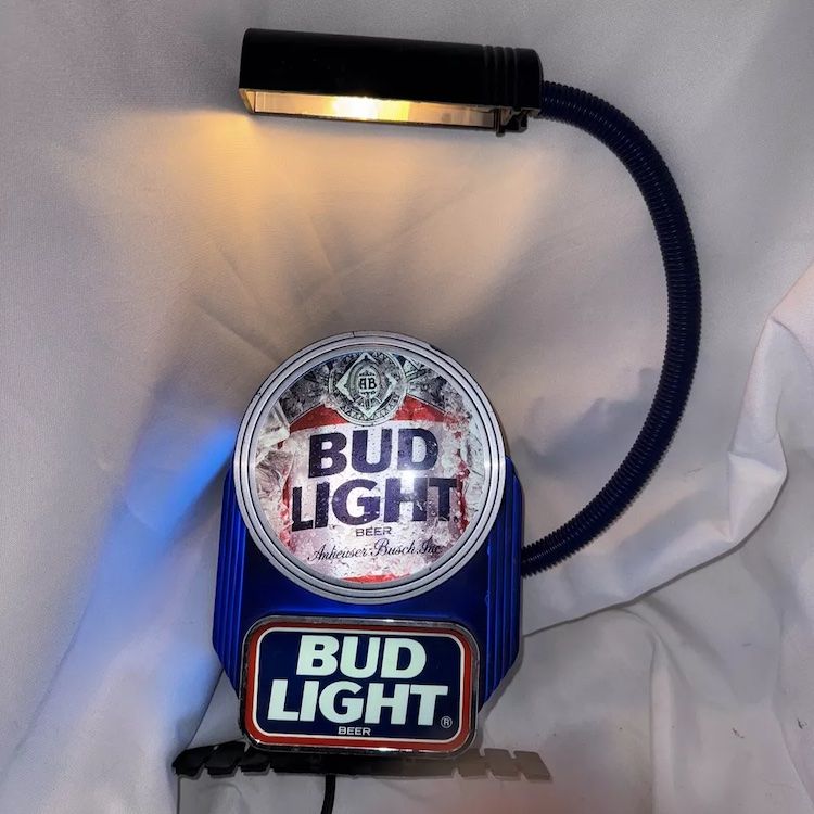 送料無料】☆激レア ビンテージ☆Budweiser Budlight Beer バドワイザー バドライト 照明 バー サイン ライト fa29 -  メルカリ