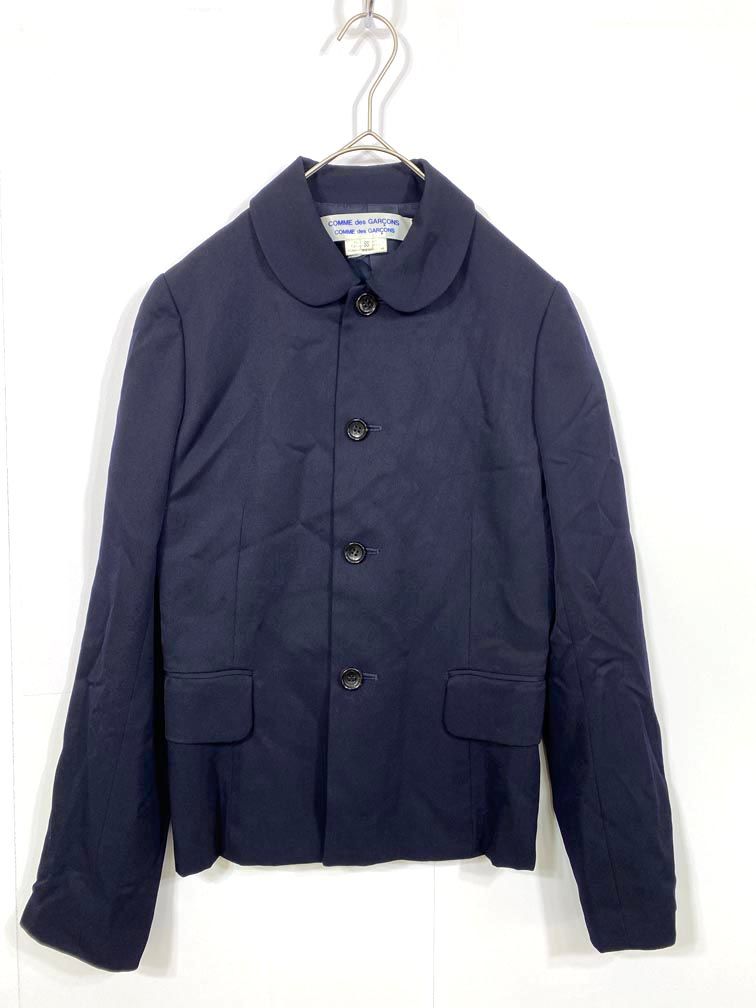 COMME des GARCONS ラウンドカラーレースデザインジャケット コムコム コムデギャルソンCOMME des GARCONS クラックプリント