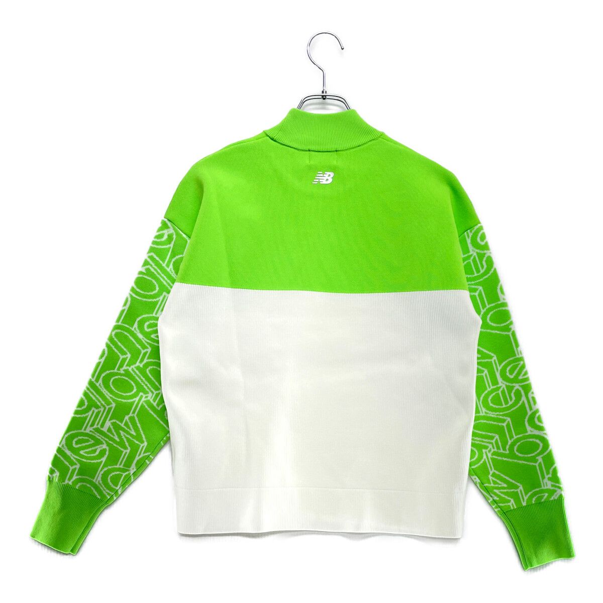 NEW BALANCE ニューバランス 長袖ニット グリーン系 7 [240001265964]【中古】メンズ サイズ：0 NEW BALANCE GOLF ニューバランス ウール混 長袖ニット