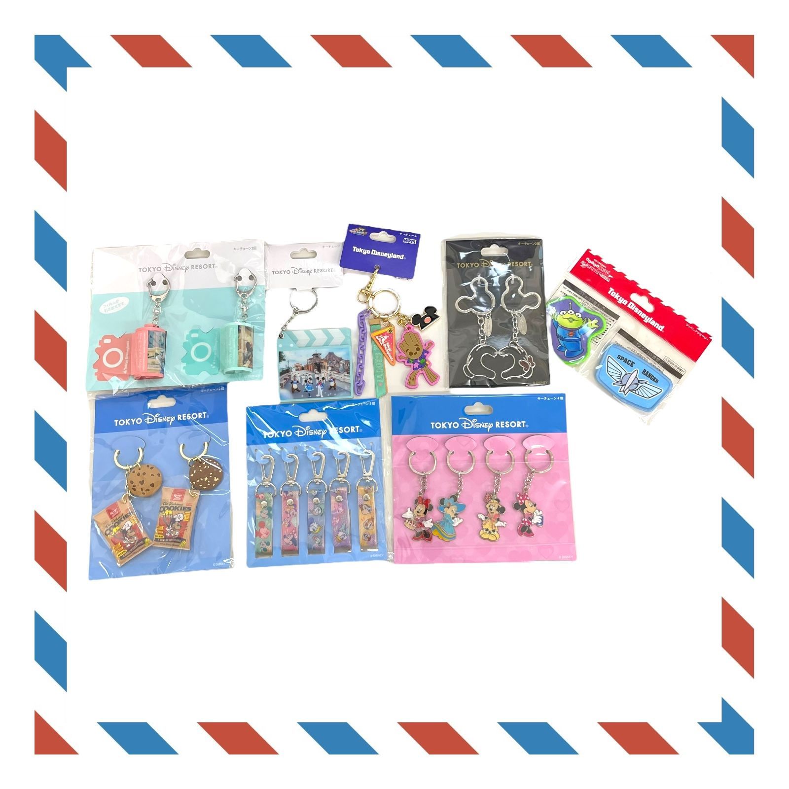 ディズニー キーチェーン【7点セット】おまけ付き ミッキー