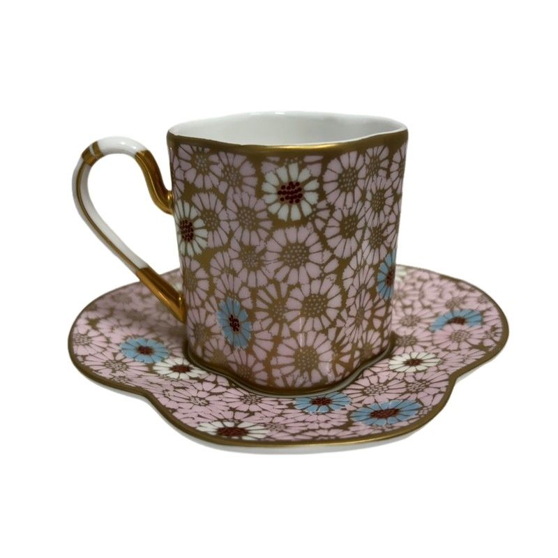 WEDGWOOD SCALLOP DAISY ウェッジウッド スキャロップ デイジー カップ ソーサーセット 中古 美品 箱 食器 32402K2