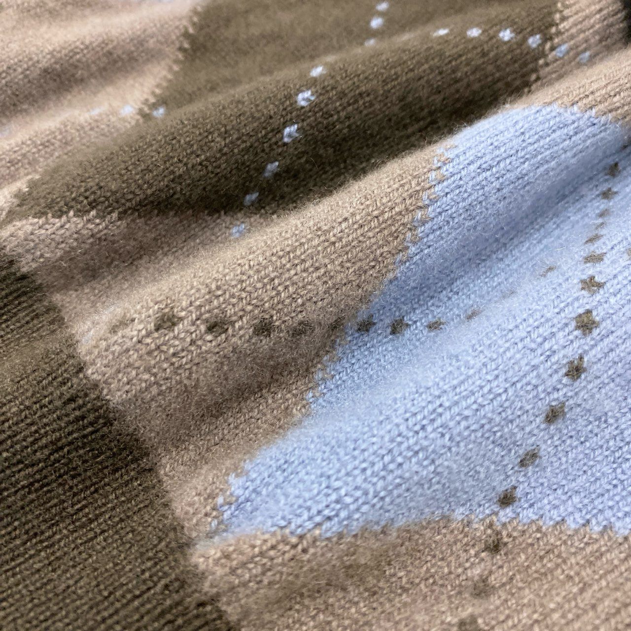 71i26 《美品》Ballantyne バランタイン Vネックカシミヤニット