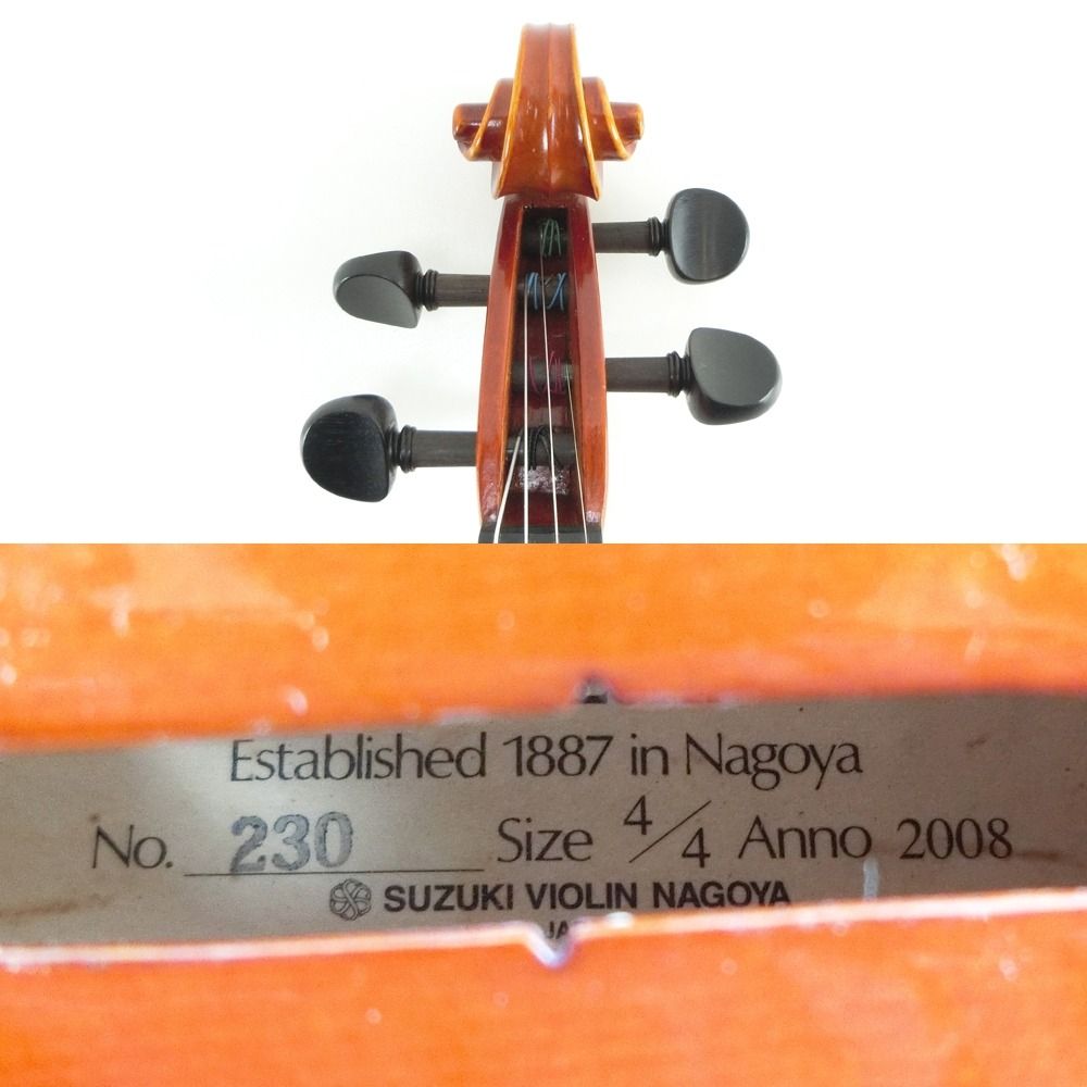 SUZUKI VIOLIN】鈴木バイオリン バイオリン 4/4 Anno 2008 No.230 _ 