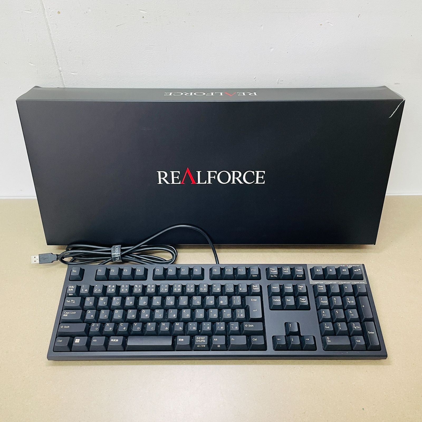 美品 東プレ REALFORCE 有線キーボード R3SA31【C3249-100】 【公式通販】