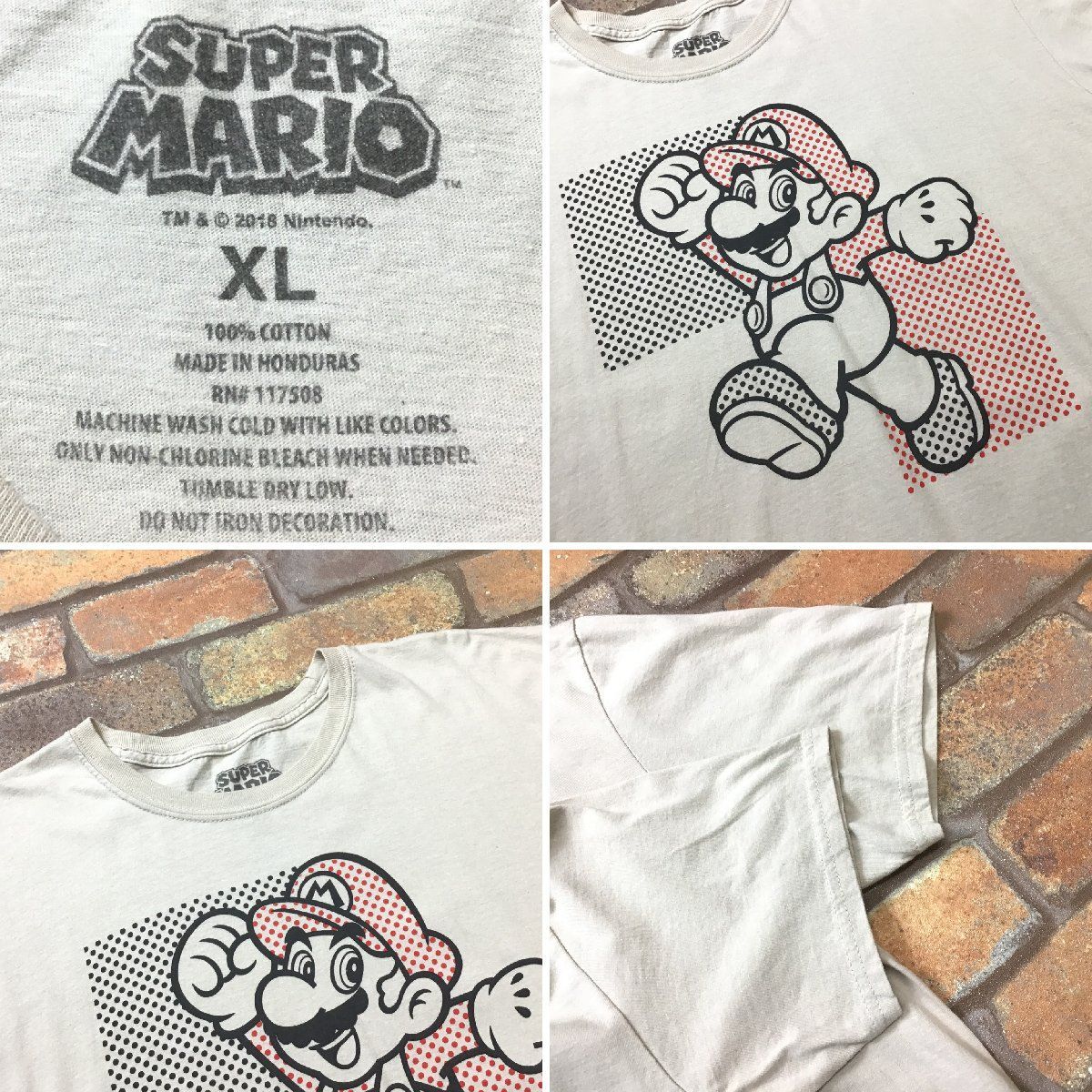 当時物　マリオ　Mario ビッグシルエット　ヴィンテージ　Tシャツ　XL 美品Kフォローで割引多数出品中