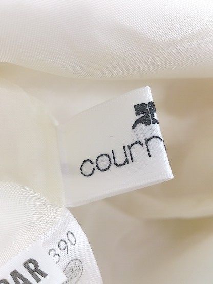 ◇ Courreges クレージュ 長袖 膝下丈 ワンピース 9AR ベージュ系 *  【1002799450874】