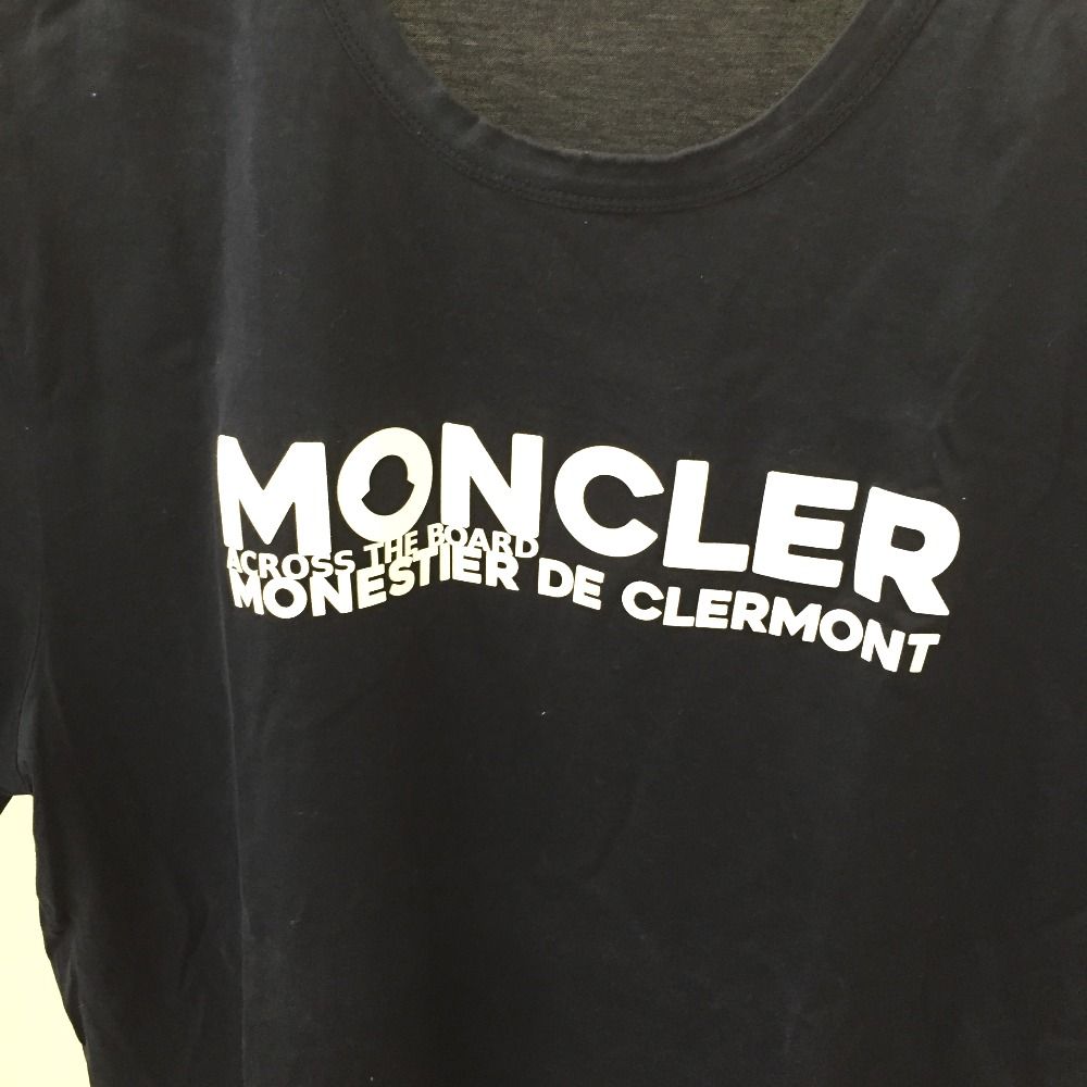 △△MONCLER モンクレール Tシャツ 半袖 SIZE L レディース F20918C781008390Y ネイビー