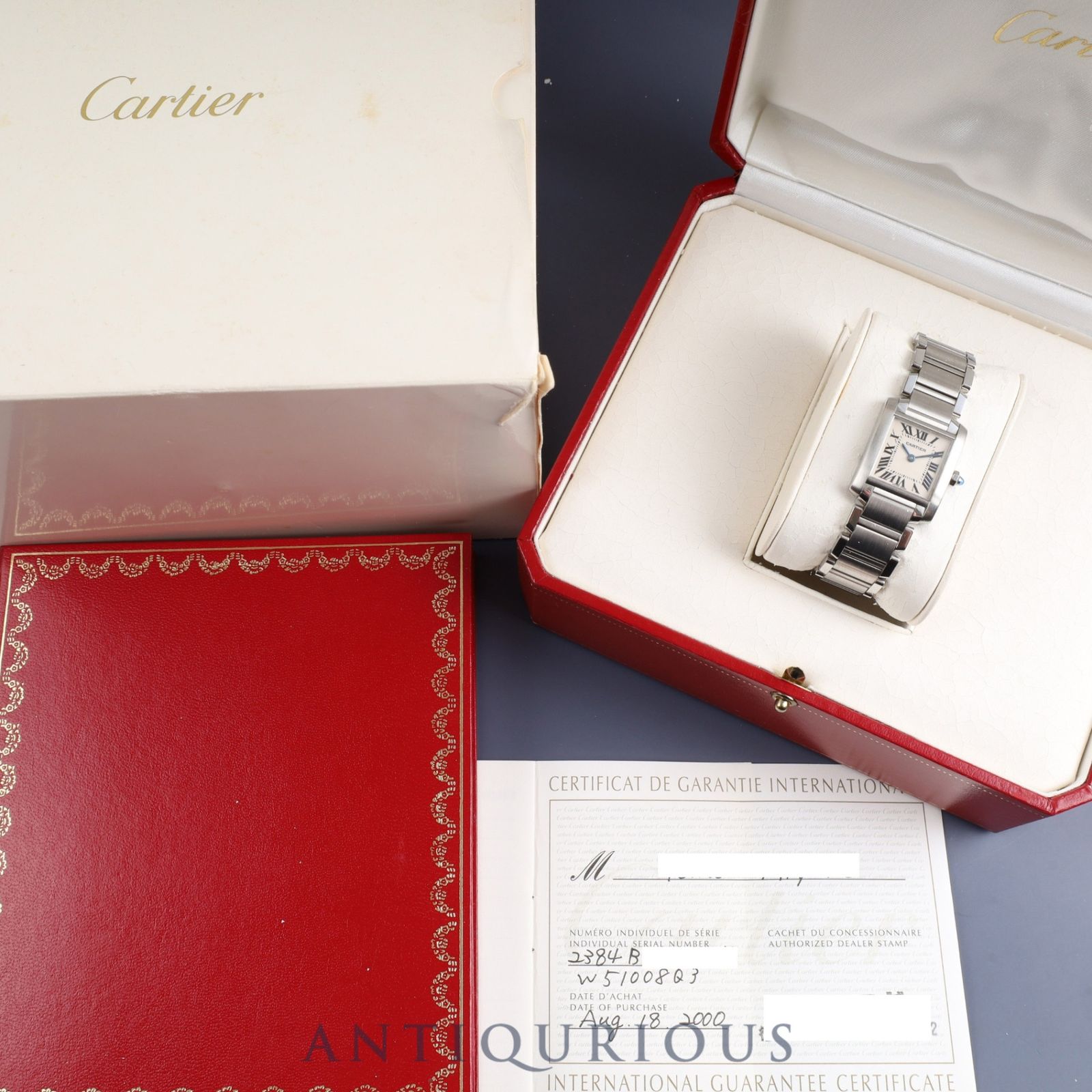 カルティエ タンクフランセーズ SM W51008Q3 / 2384 クォーツ