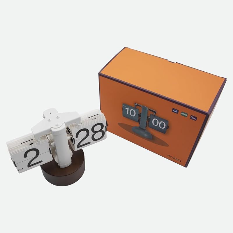 パタパタ時計 木製