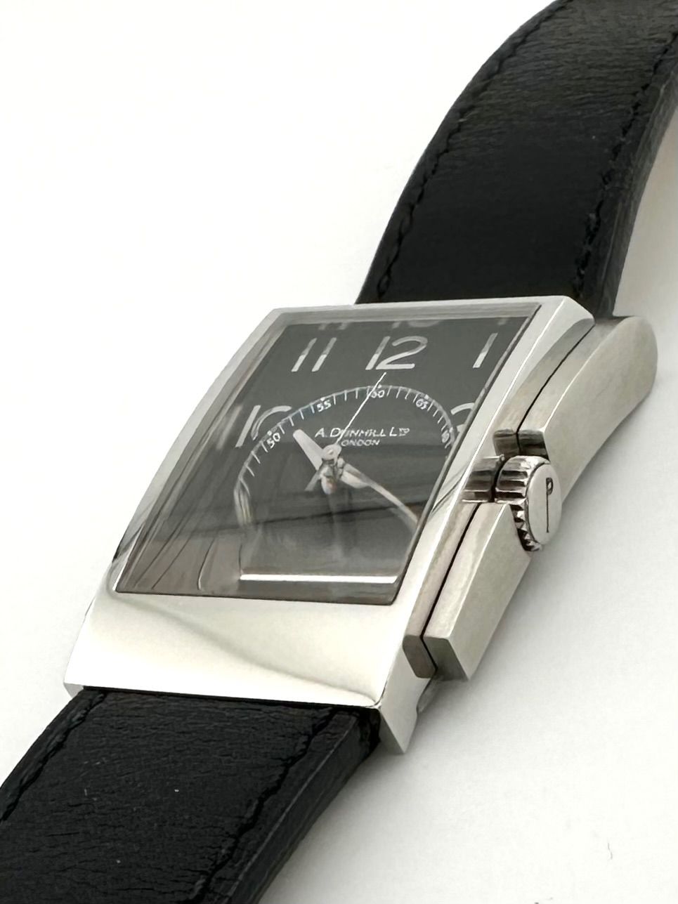 稼働】 A.Dunhill 8052 レクタンギュラー デイト 腕時計