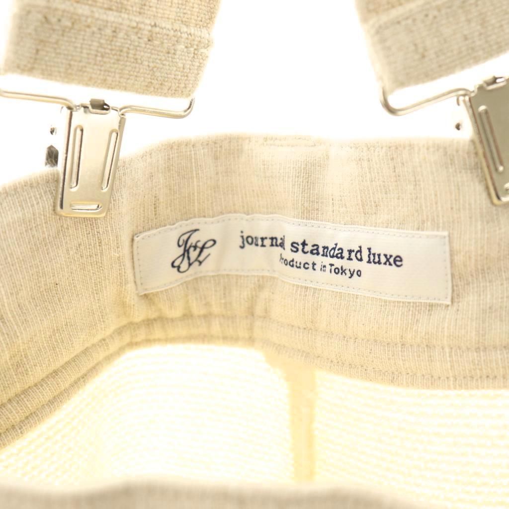 ジャーナル ラックス JOURNAL STANDARD LUXE 25SS カノコサスペンダーパンツ ワイド オフホワイト HK OS DECORATOM_COM_BR