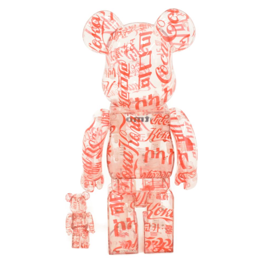 MEDICOM TOY ATMOS BE@RBRICK COCA-COLA CLEAR 100％ & 400