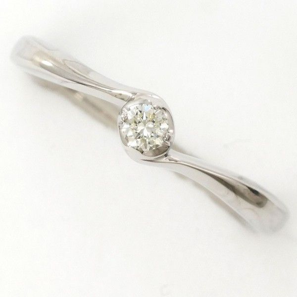 4℃ K10WG リング 指輪 10号 ダイヤ 総重量約2.0g - メルカリ