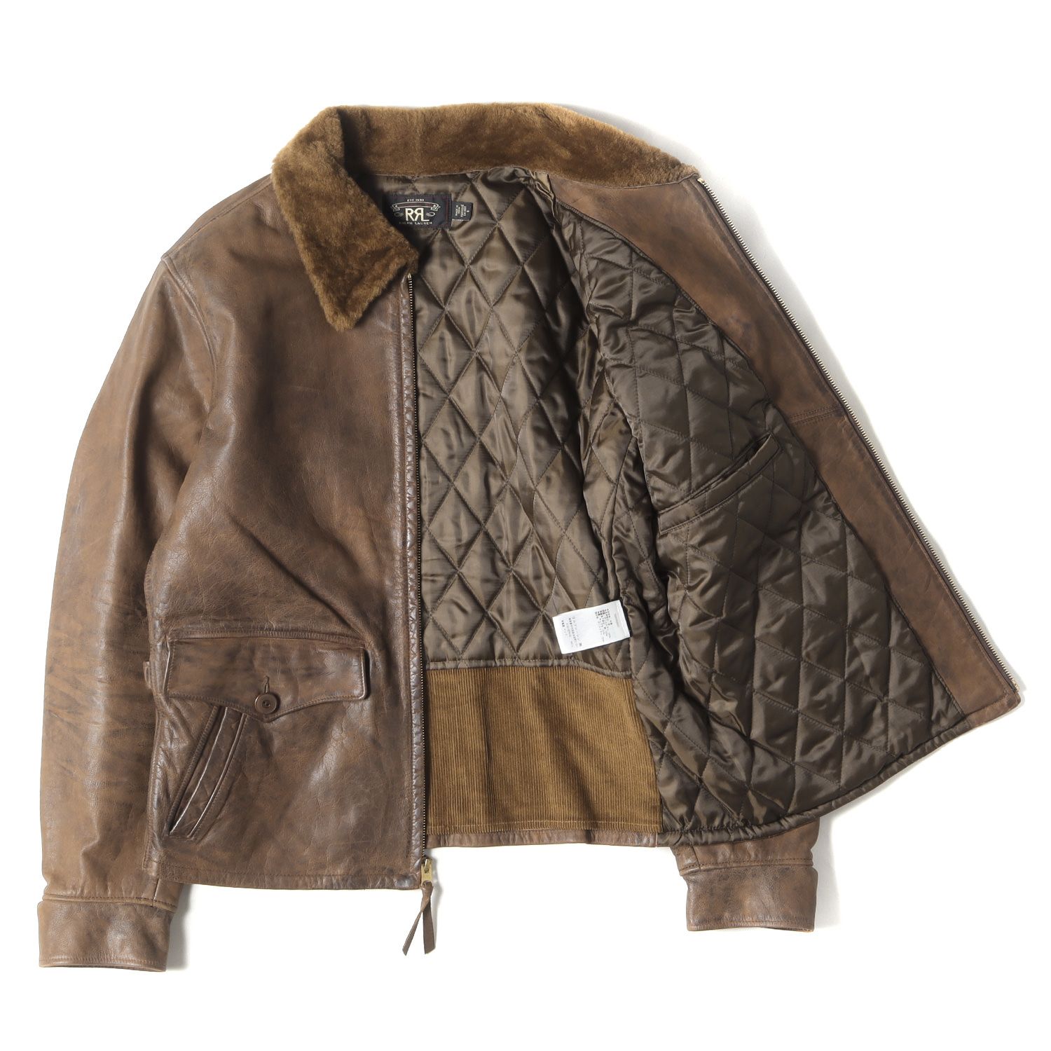 THE REAL McCOYS レザーフライトジャケットA-2 36 茶 リアルマッコイズ