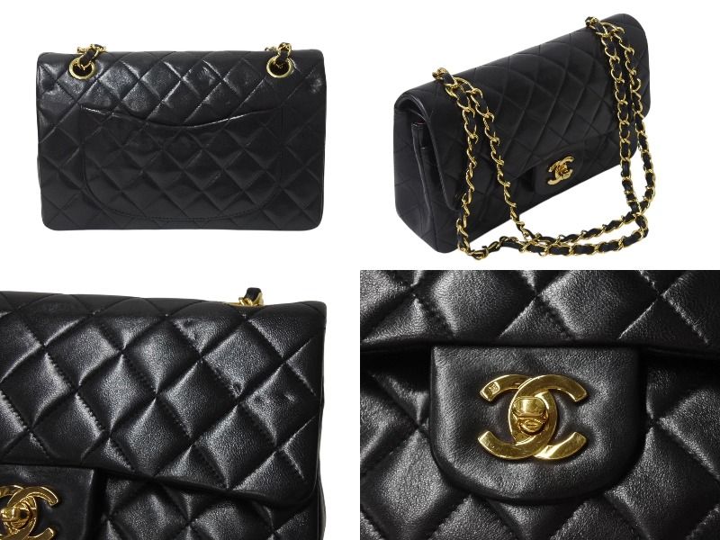 極美品 CHANEL シャネル マトラッセ23 Wフラップ Wチェーン