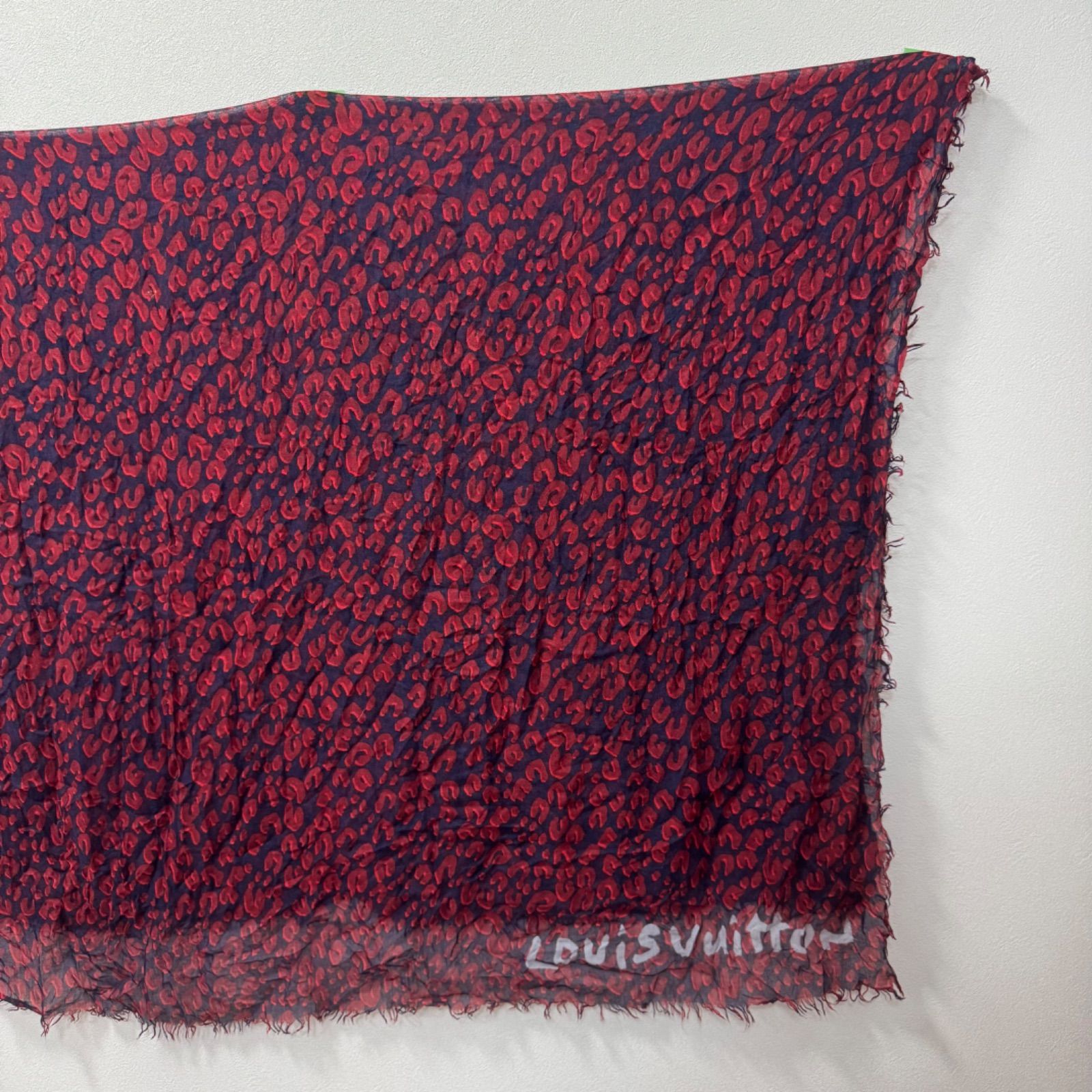 【28日迄の出品】ルイヴィトン カシシル ストール ショール カシミヤ シルク LOUIS VUITTON ルイヴィトン モノグラム シルク×ウール ストール