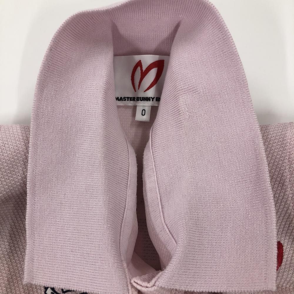 お値下げ中！！ 新品！！ Master Bunny ピンクストライプ ポロシャツ MASTER BUNNY EDITION マスターバニー 半袖ポロシャツ ピンク×白