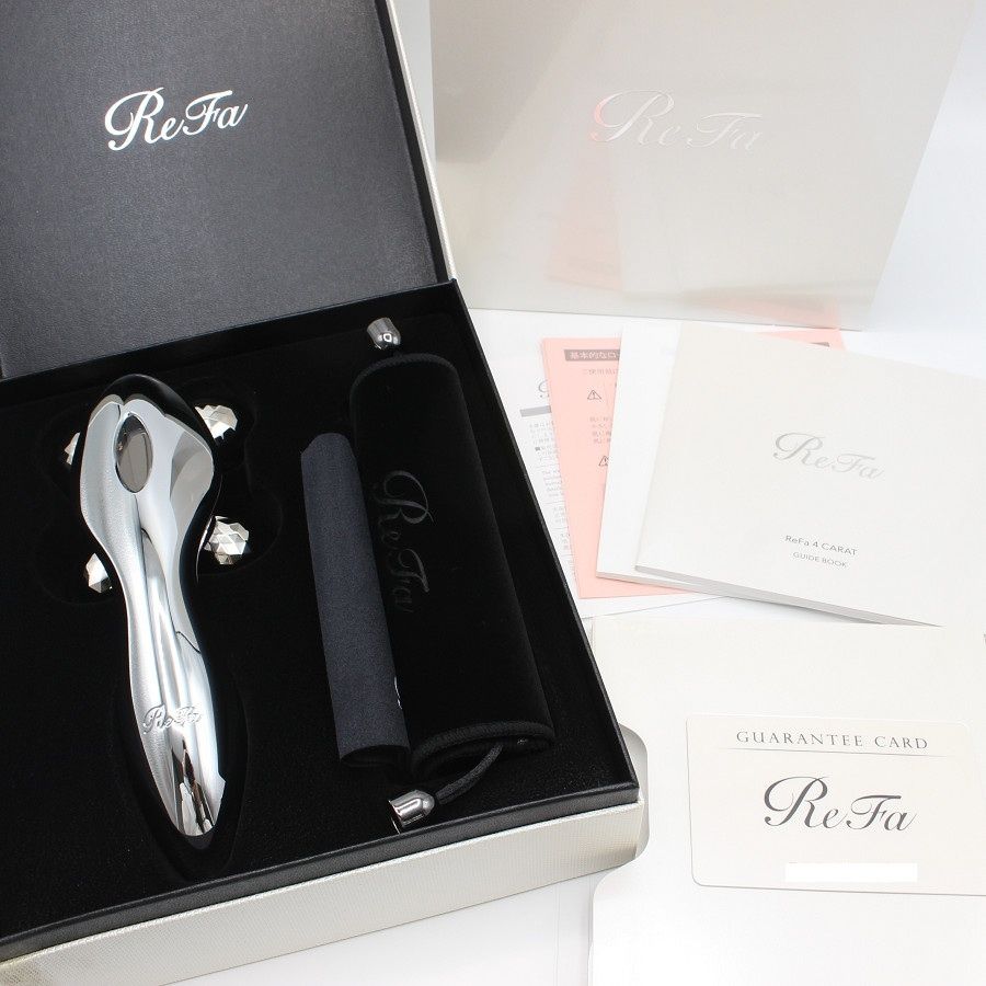 新品】MTG ReFa 4 CARAT RF-FC1932B プラチナ電子ローラー 美顔