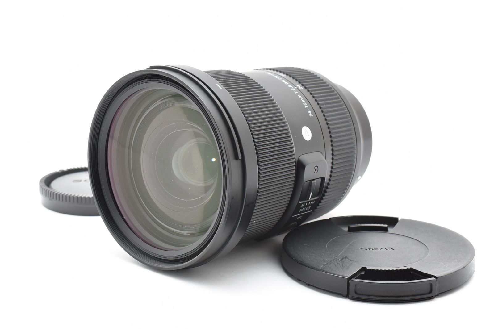 外観 上 シグマ SIGMA Art 24-70mm F2.8 DG DN ソニー SONY Eマウント用|フルサイズ対応 キャップ付 完動品 49P501A510009