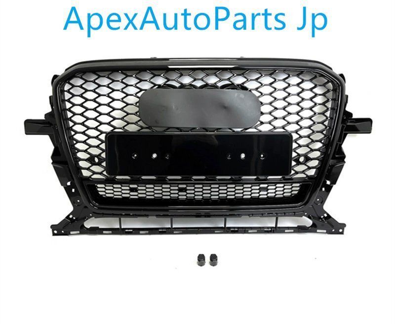 2013-2017 アウディQ5 RSQ5スタイル ハニカムメッシュ クワトロスポーツグリル エンブレム付き