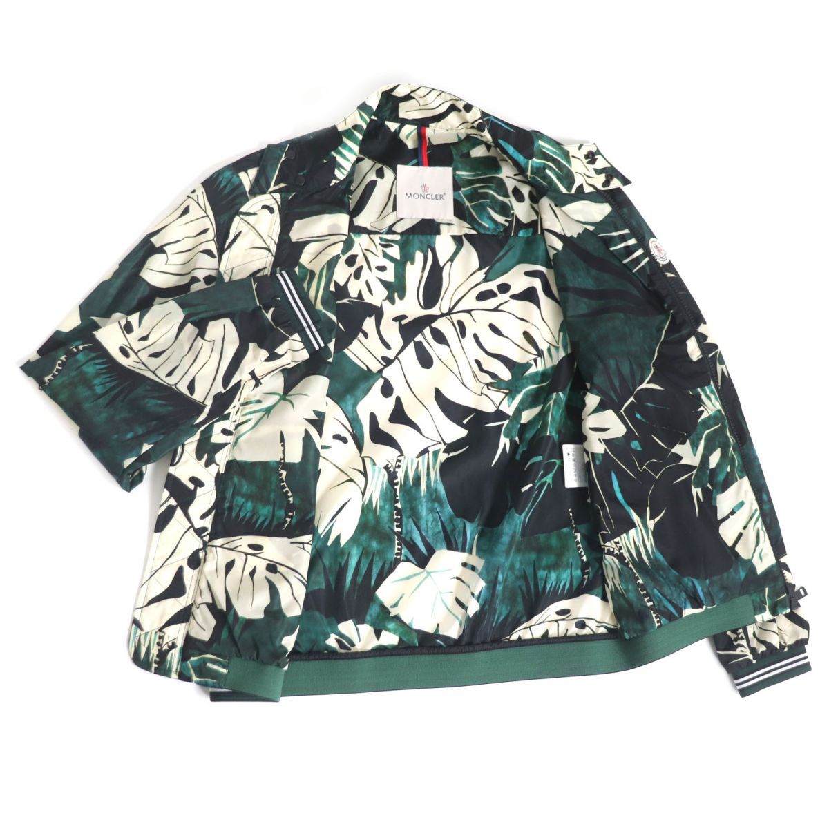極美品□MONCLER/モンクレール LAMY ボタニカル リーフ 総柄 WZIP 