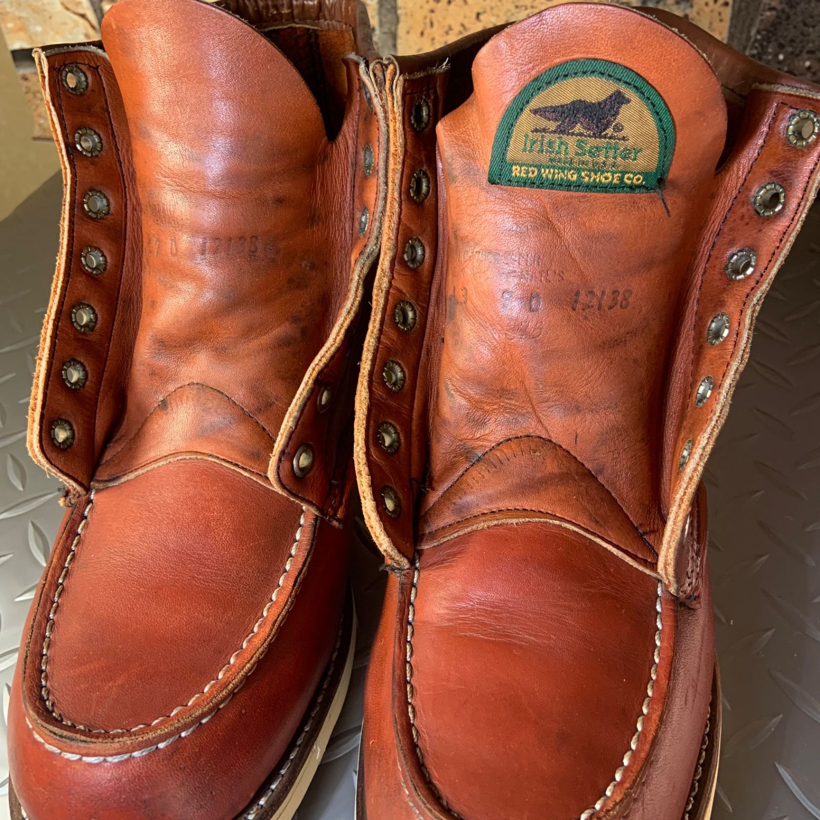 たけちゃん※☆激レア廃盤品☆93's半円犬タグ☆REDWING877