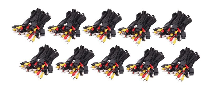 スーパーファミコン ゲームキューブ ニンテンドー64用 互換AVケーブル 100本セット SFC GC N 64