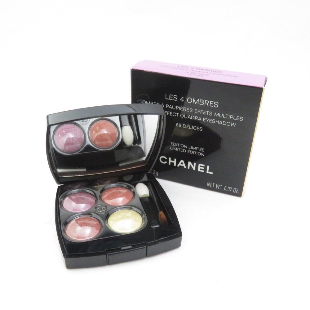 未使用 CHANEL シャネル レキャトルオンブル アイシャドウ 68 デリス パレット BO8786L