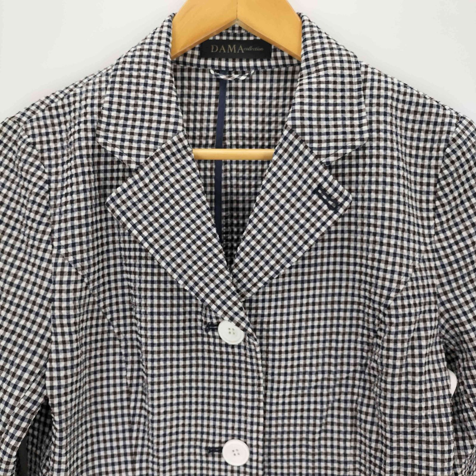 ダーマコレクション DAMA collection ギンガムチェック シアサッカー 