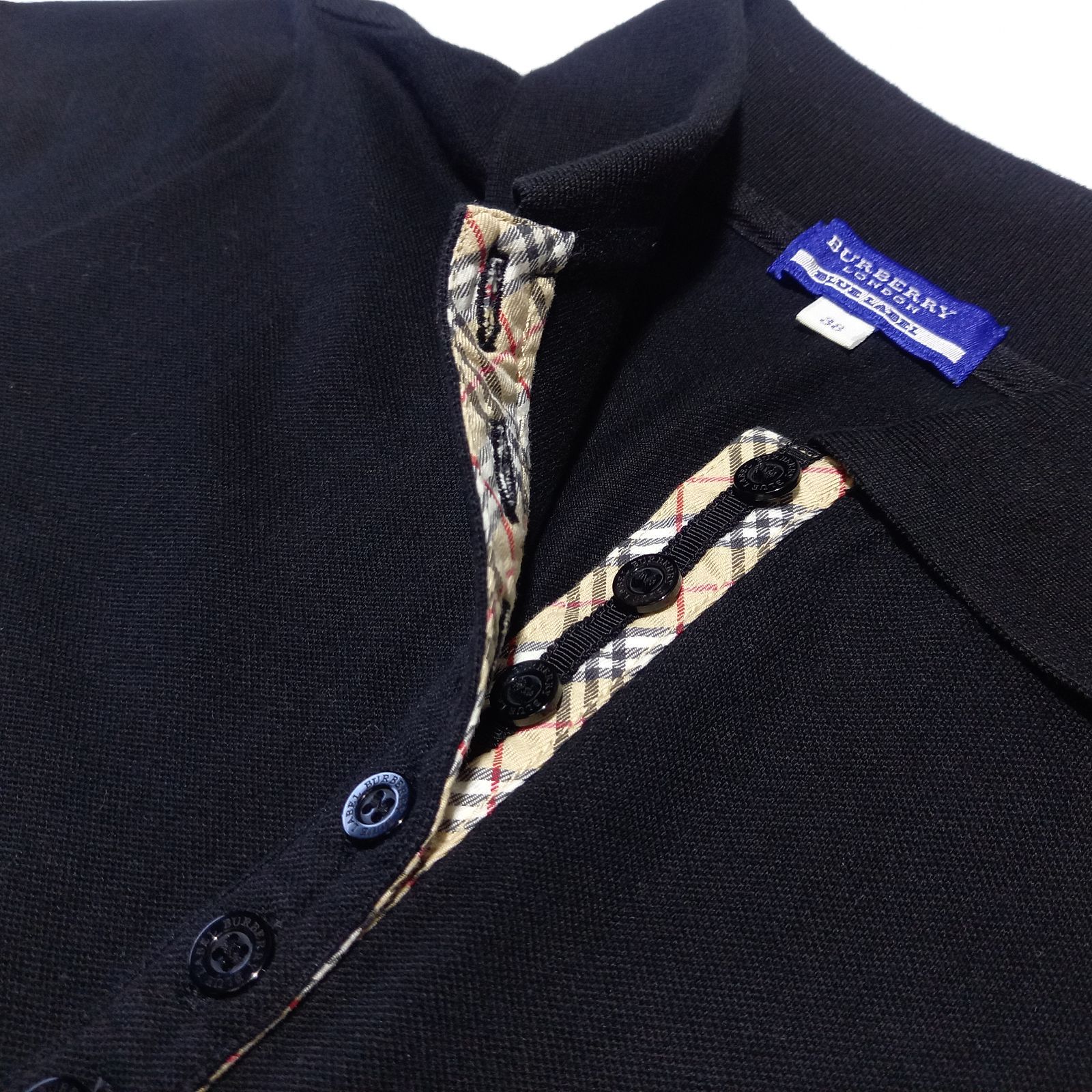 BURBERRY バーバリーブルーレーベル　ノバチェック ポロシャツ 38 M バーバリー ブルーレーベル ポロシャツ ノバチェック ホースログ