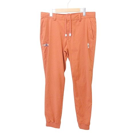 ナイキ NIKE ジョーダン Jordan × イーストサイド ゴルフ Eastside Golf 美品 スリムフィット スポーツ ウェア パンツ ボトム ワンポイント ストレッチ 34×32 オレンジ