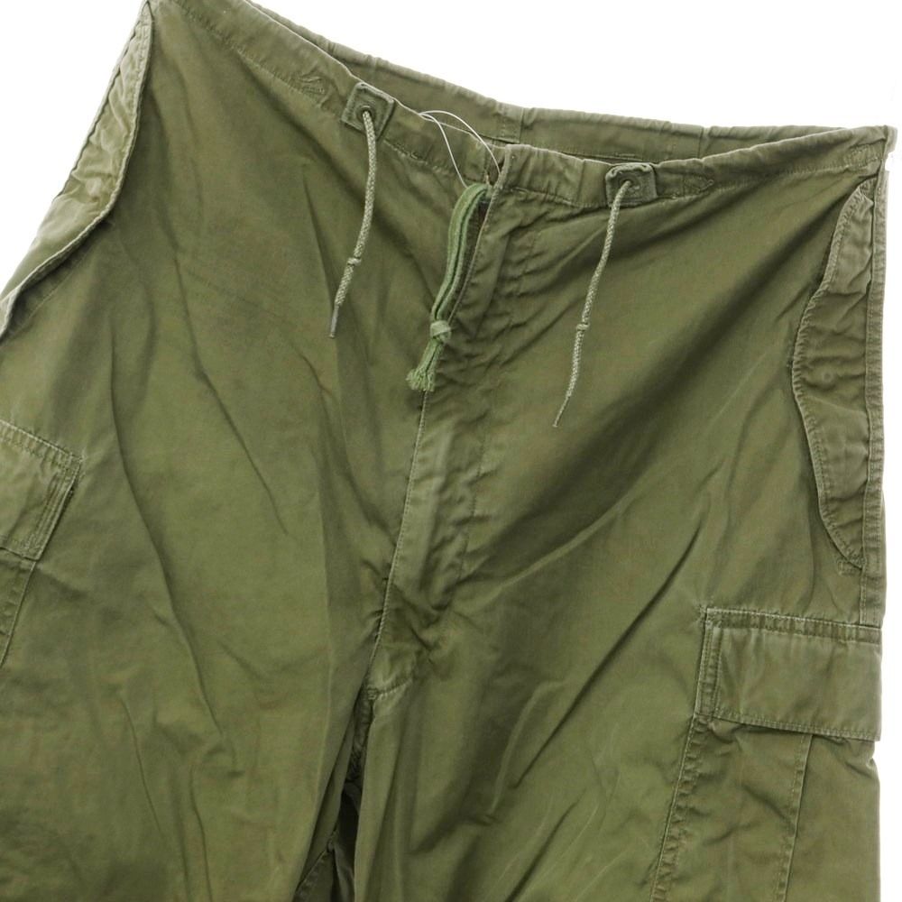 中古】ミリタリー MILITARY コットン リメイク カーゴパンツ オリーブ