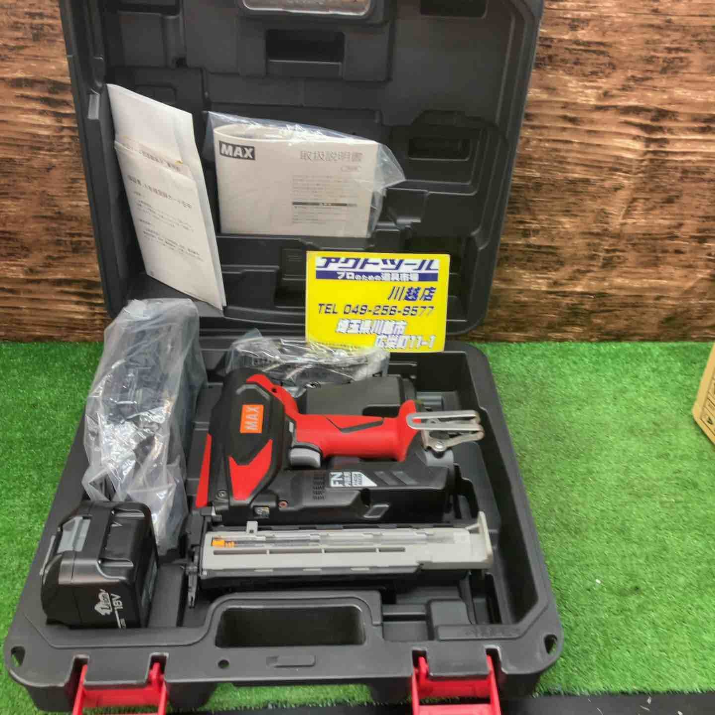 中古美品】◇マックス(MAX) コードレスフィニッシュネイラ TJ-35FN3-BC