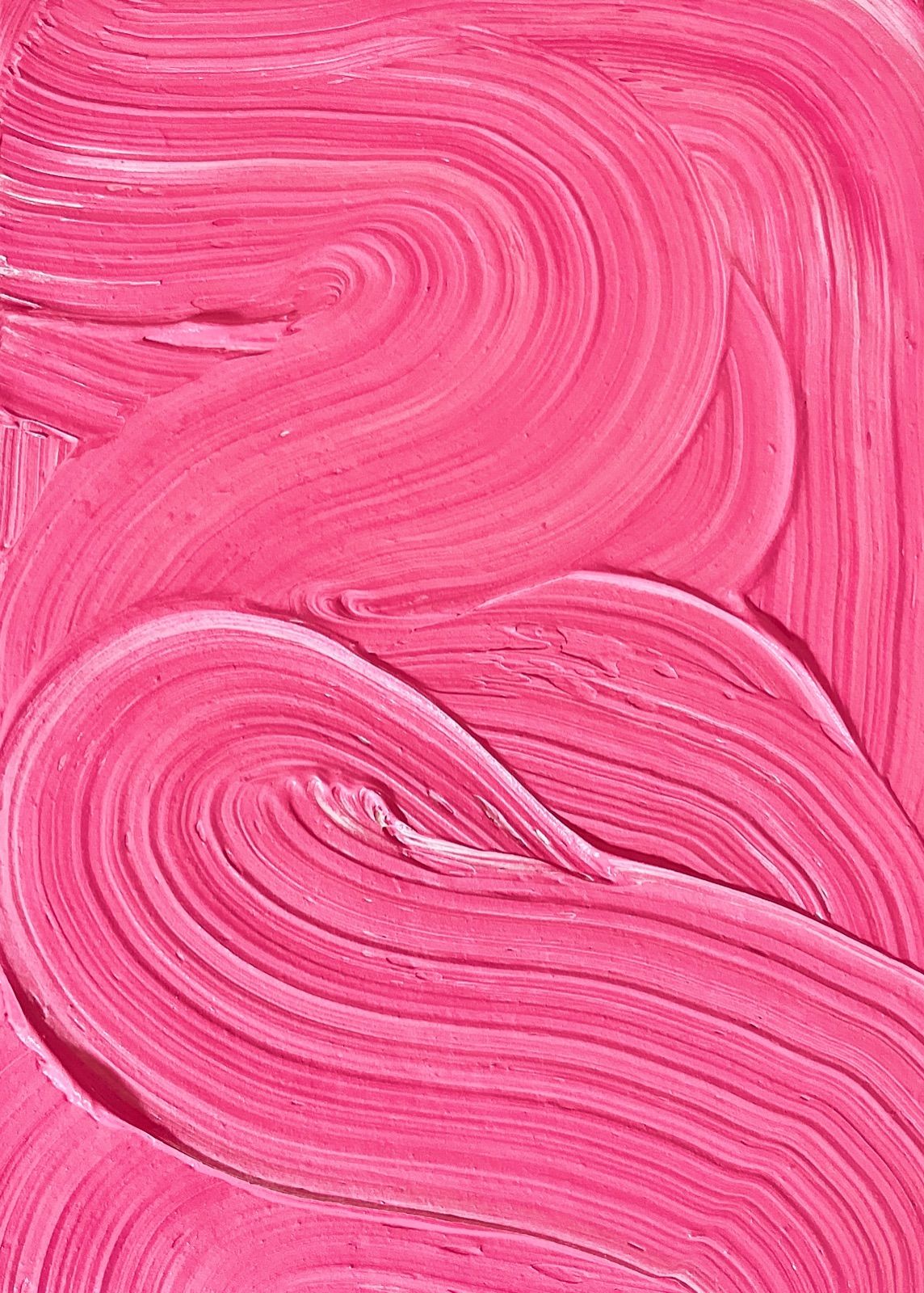 wave series pink】アート キャンバス絵画 一点もの 抽象画