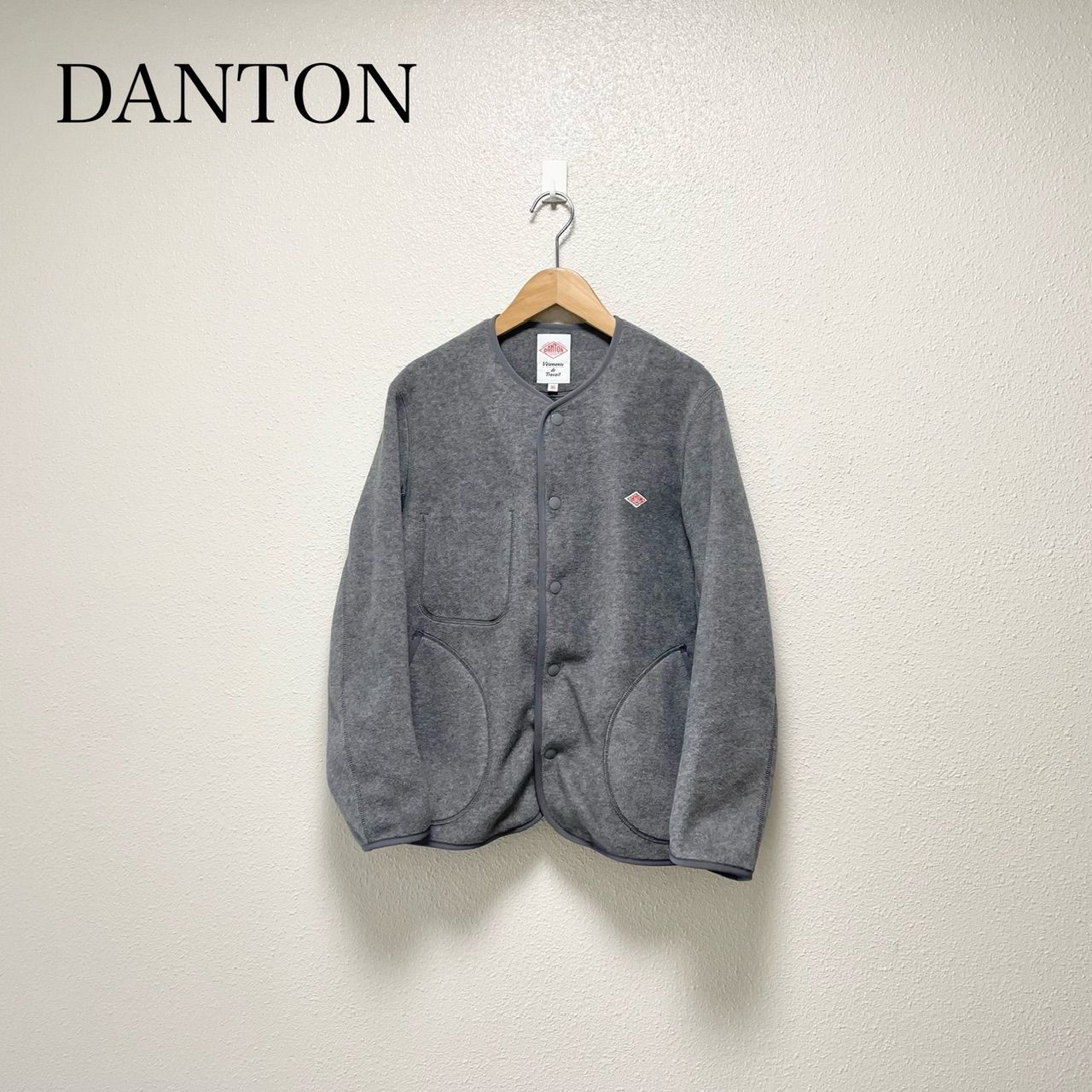 継続販売品 | DANTON ダントン FLEECE COLLARLESS JACKET