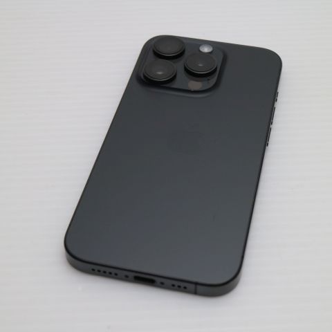 超美品 SIMフリー iPhone15 Pro 128GB ブラックチタニウム