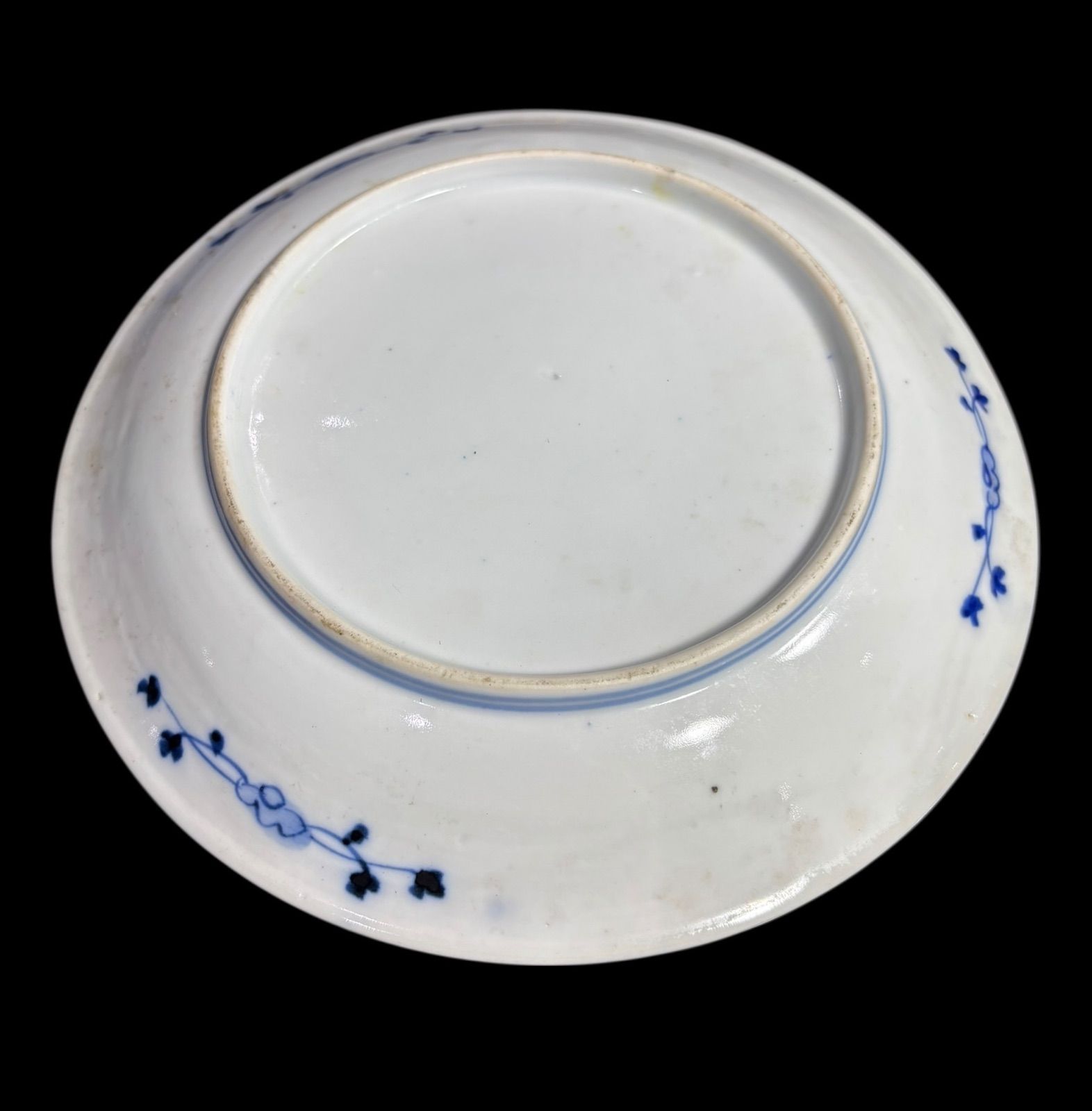 古伊万里 金彩 色絵 [山水風景絵] 肥 染付 丸皿 取り皿 飾り皿 和食器