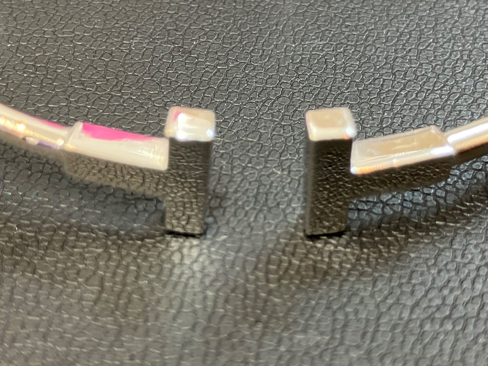 TIFFANY & Co.】T ワイヤー ブレスレット K18 ホワイトゴールド 内周