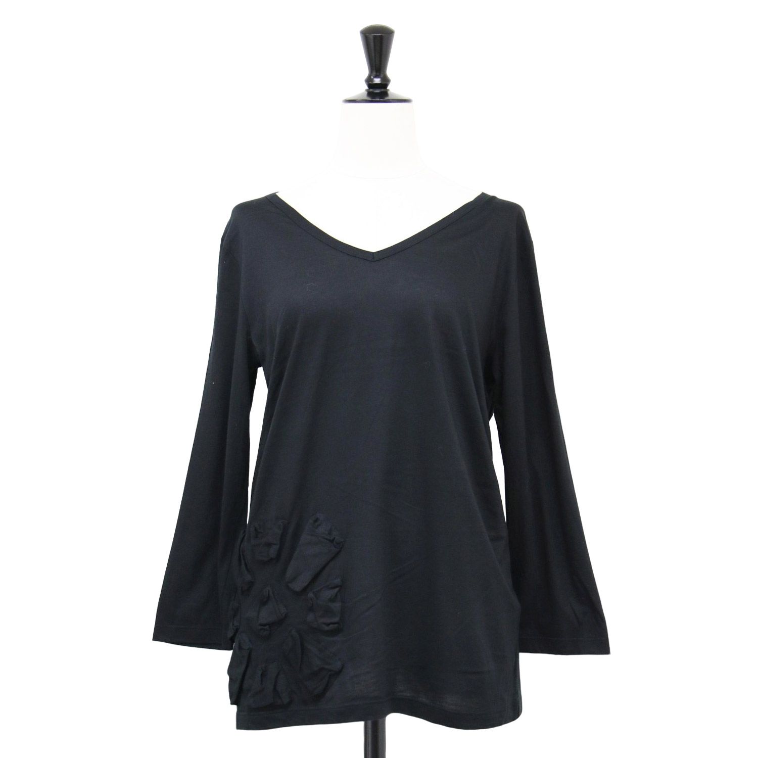 107 JIL SANDER ブラック 長袖 トップス JIL SANDER SANDER+ ジルサンダー プラス タートルネックTシャツ