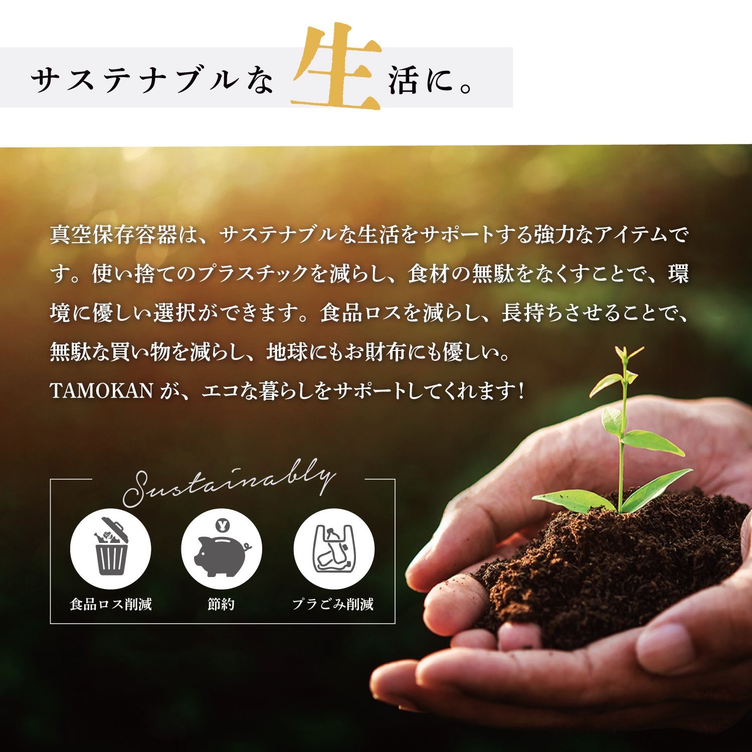 『限定価格』every U. TAMOKAN『真空保存容器 ホワイト 10L』 長期保存約4倍長持ち 買い置き 鮮度 米 穀物 パン 食品 野菜 お菓子 コーヒー豆 茶葉 ナッツ 乾麺 調味料 ドックフード キャットフード 出張 旅行