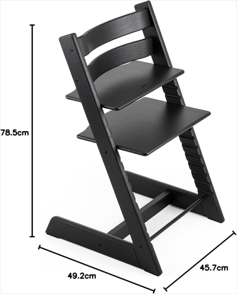 D8549◆♥ トリップトラップ ベビーチェア ハイチェア オーク ブラック ブラウン 赤ちゃん 子ども 椅子 学習椅子 調節 木製 Stokke ストッケ STEELWINDOWSANDDOORS_COM