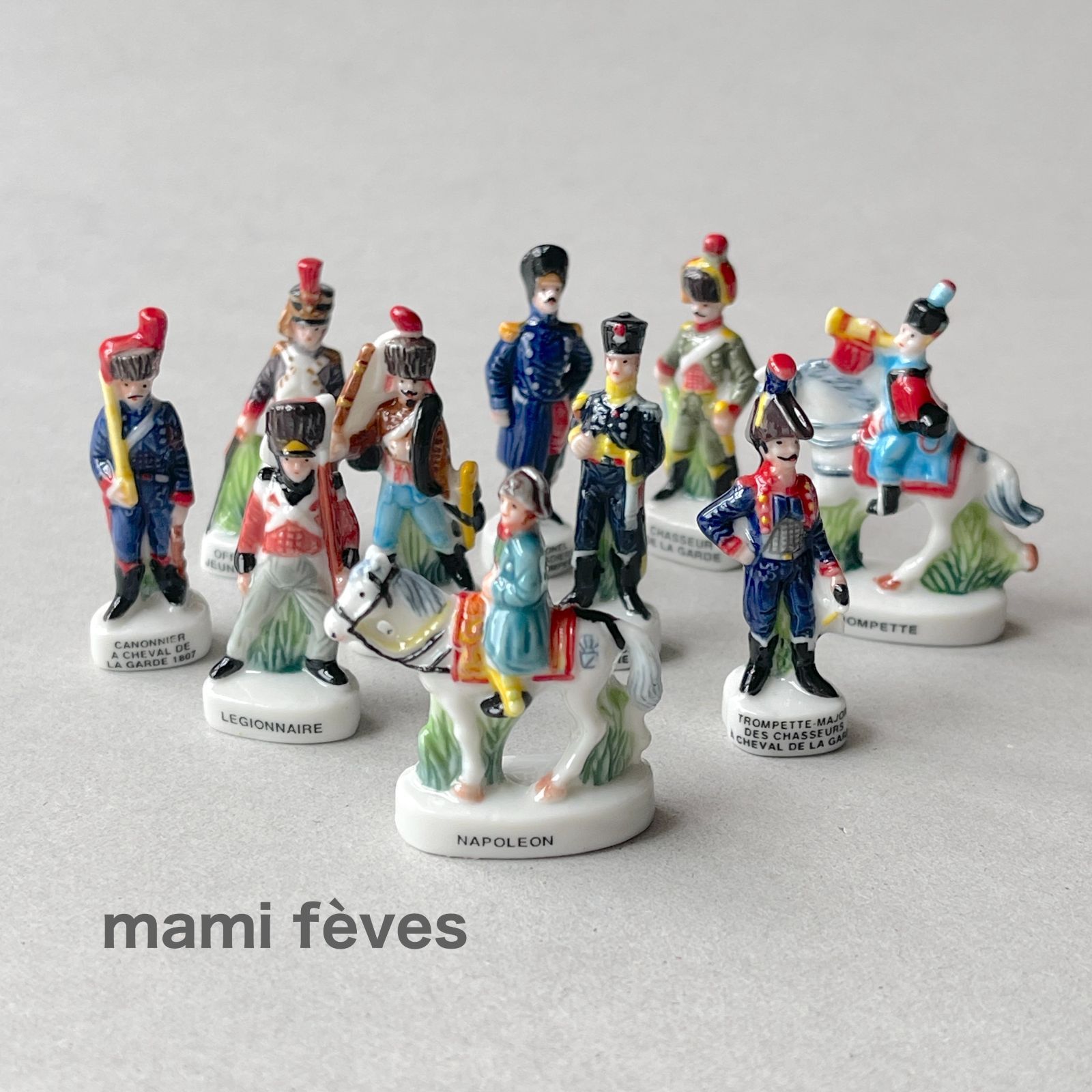 フェーヴ ナポレオン フランスの歴史 10個 フランス フェーブ ミニチュア陶器