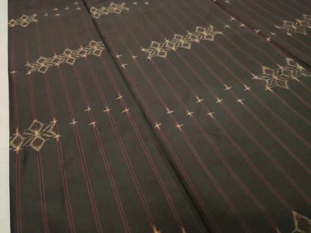 麻の葉間道 黒地